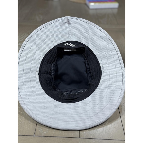 Titleist Hat Boonie One Size Gray Pro V1 FJ Golf Wide Brim Mens Sun Hat - Picture 5 of 8